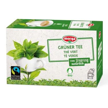 MORGA Grüner Tee Bio Fairtrade (20er Pack)