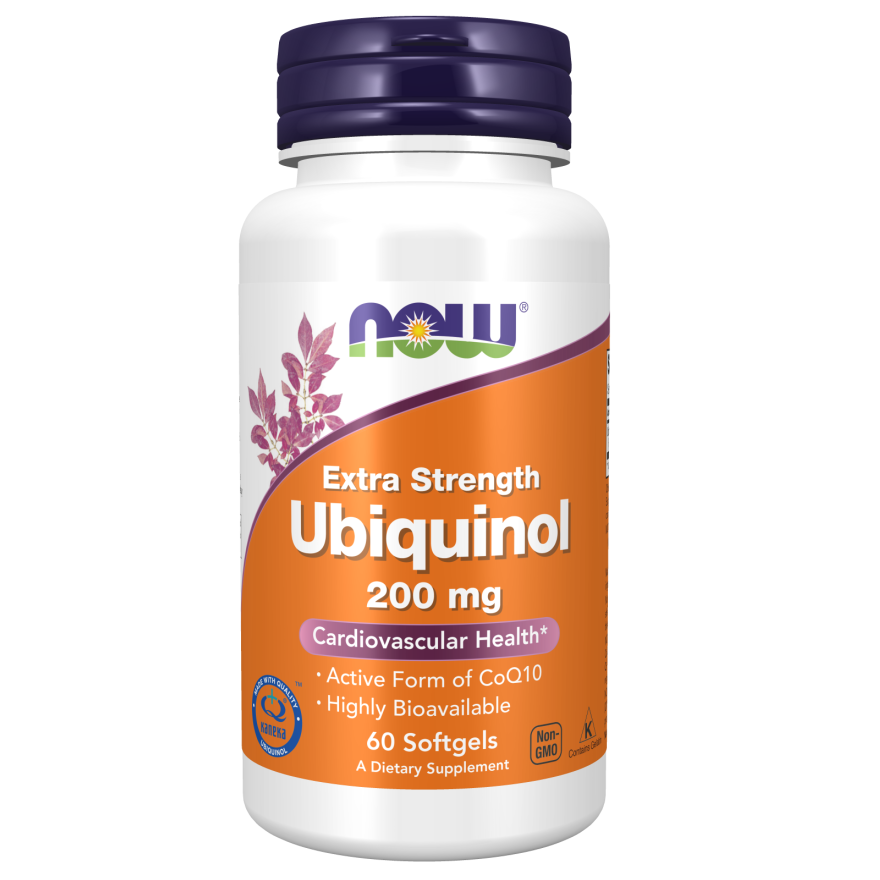 NOW Foods - Ubiquinol 200mg (60 Softgel-Kapseln)